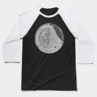 Japanese Manhole Baseball T-Shirt